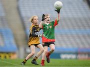 16 April 2019; Action from the game between Lahardane McHales, Mayo and Kiltubrid, Leitrim at the Littlewoods Ireland Go Games Provincial Days in Croke Park. This year over 6,000 boys and girls aged between six and twelve represented their clubs in a series of mini blitzes and – just like their heroes – got to play in Croke Park, Dublin.  Photo by Eóin Noonan/Sportsfile