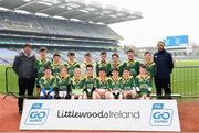 16 April 2019; Gortletteragh, Leitrim, at the Littlewoods Ireland Go Games Provincial Days in Croke Park. This year over 6,000 boys and girls aged between six and twelve represented their clubs in a series of mini blitzes and – just like their heroes – got to play in Croke Park, Dublin.  Photo by Eóin Noonan/Sportsfile