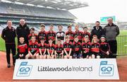 16 April 2019; Drumcliffe/Rosses Point, Sligo, at the Littlewoods Ireland Go Games Provincial Days in Croke Park. This year over 6,000 boys and girls aged between six and twelve represented their clubs in a series of mini blitzes and – just like their heroes – got to play in Croke Park, Dublin.  Photo by Eóin Noonan/Sportsfile