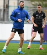 16 April 2019; Rob Kearney, left, and Jonathan Sexton during Leinster squad training at Energia Park in Donnybrook, Co Dublin. Photo by David Fitzgerald/Sportsfile