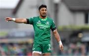 13 April 2019; Bundee Aki of Connacht during the Guinness PRO14 Round 20 match between Connacht and Cardiff Blues at The Sportsground in Galway. Photo by Piaras Ó Mídheach/Sportsfile