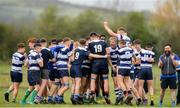 17 April 2019; North Midlands players celebrate after the U16 Bank of Ireland Leinster Rugby Shane Horgan Cup - Final Round match between North Midlands and Midlands at Cill Dara RFC in Dunmurray West, Kildare. Photo by Eóin Noonan/Sportsfile