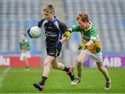 17 April 2019; Action from the game between Tubbercurry/Cloonacool GAA, Co. Sligo, and Oran GAA, Co. Roscommon, during the Littlewoods Ireland Go Games Provincial Days in Croke Park. This year over 6,000 boys and girls aged between six and twelve represented their clubs in a series of mini blitzes and – just like their heroes – got to play in Croke Park, Dublin. Photo by Seb Daly/Sportsfile