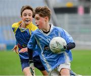 17 April 2019; Action from the game between Cortoon Shamrock GAA, Co. Galway, and St Ciaran's GAA, Co. Roscommon, during the Littlewoods Ireland Go Games Provincial Days in Croke Park. This year over 6,000 boys and girls aged between six and twelve represented their clubs in a series of mini blitzes and – just like their heroes – got to play in Croke Park, Dublin. Photo by Seb Daly/Sportsfile