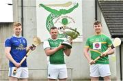 17 April 2019; Shea Curran, center, of Fermanagh with Caolon Kelly, left, of Cavan and David McGovern, right, of Leitrim in attendance during the Lory Meagher Competition Promotion in Tullaroan GAA Club, Tullaroan in Kilkenny. Photo by Matt Browne/Sportsfile