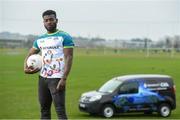 17 April 2019; Westmeath footballer Boidu Sayeh in attendance during the Waterford Launch of the Renault GAA World Games 2019 at the WIT Arena in Carriganore, Waterford. Photo by David Fitzgerald/Sportsfile