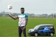 17 April 2019; Westmeath footballer Boidu Sayeh in attendance during the Waterford Launch of the Renault GAA World Games 2019 at the WIT Arena in Carriganore, Waterford. Photo by David Fitzgerald/Sportsfile