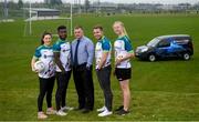 17 April 2019; Waterford Senior Hurling manager Páraic Fanning, centre, in attendance alongside, from left, Dublin footballer Lyndsey Davey, Westmeath footballer Boidu Sayeh, Waterford hurler Noel Connors and Waterford camogie player Niamh Murphy during the Waterford Launch of the Renault GAA World Games 2019 at the WIT Arena in Carriganore, Waterford. Photo by David Fitzgerald/Sportsfile