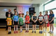 17 April 2019; Children from various Waterford GAA clubs show off the new O'Neills World Games jerseys during the Waterford Launch of the Renault GAA World Games 2019 at the WIT Arena in Carriganore, Waterford. Photo by David Fitzgerald/Sportsfile