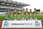 17 April 2019; Kilmovee Shamrocks GAA, Co. Mayo, during the Littlewoods Ireland Go Games Provincial Days in Croke Park. This year over 6,000 boys and girls aged between six and twelve represented their clubs in a series of mini blitzes and – just like their heroes – got to play in Croke Park, Dublin. Photo by Seb Daly/Sportsfile