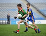 17 April 2019; Action from the game between Eastern Gaels GAA, Co. Mayo, and Kilconly GAA, Co. Galway, during the Littlewoods Ireland Go Games Provincial Days in Croke Park. This year over 6,000 boys and girls aged between six and twelve represented their clubs in a series of mini blitzes and – just like their heroes – got to play in Croke Park, Dublin. Photo by Seb Daly/Sportsfile
