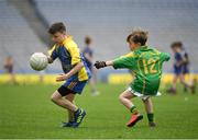 17 April 2019; Action from the game between Kilmovee Shamrocks GAA, Co. Mayo, and St Ciaran's GAA, Co. Roscommon, during the Littlewoods Ireland Go Games Provincial Days in Croke Park. This year over 6,000 boys and girls aged between six and twelve represented their clubs in a series of mini blitzes and – just like their heroes – got to play in Croke Park, Dublin. Photo by Seb Daly/Sportsfile