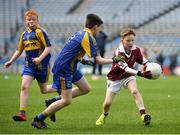 17 April 2019; Action from the game between Mayo Gaels GAA, Co. Mayo, and Tulsk GAA, Co. Roscommon, during the Littlewoods Ireland Go Games Provincial Days in Croke Park. This year over 6,000 boys and girls aged between six and twelve represented their clubs in a series of mini blitzes and – just like their heroes – got to play in Croke Park, Dublin. Photo by Seb Daly/Sportsfile