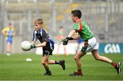 17 April 2019; Action from the game between Tubbercurry/Cloonacool GAA, Co. Sligo, and Kilconly GAA, Co. Galway, during the Littlewoods Ireland Go Games Provincial Days in Croke Park. This year over 6,000 boys and girls aged between six and twelve represented their clubs in a series of mini blitzes and – just like their heroes – got to play in Croke Park, Dublin. Photo by Seb Daly/Sportsfile