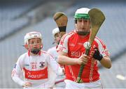 18 April 2019; Paul Bray of Bruff GAA, CO. Limerick, in action against Tom O'Mahony of De La Salle GAA, Co. Waterford, during the Littlewoods Ireland Go Games Provincial Days in Croke Park. This year over 6,000 boys and girls aged between six and twelve represented their clubs in a series of mini blitzes and – just like their heroes – got to play in Croke Park, Dublin. Photo by Seb Daly/Sportsfile