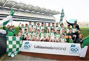 18 April 2019; Ballybrown GAA, Co. Limerick, during the Littlewoods Ireland Go Games Provincial Days in Croke Park. This year over 6,000 boys and girls aged between six and twelve represented their clubs in a series of mini blitzes and – just like their heroes – got to play in Croke Park, Dublin. Photo by Seb Daly/Sportsfile
