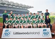 18 April 2019; Knockaderry GAA, Co. Limerick, during the Littlewoods Ireland Go Games Provincial Days in Croke Park. This year over 6,000 boys and girls aged between six and twelve represented their clubs in a series of mini blitzes and – just like their heroes – got to play in Croke Park, Dublin. Photo by Seb Daly/Sportsfile