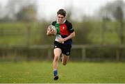 17 April 2019; Dylan McDermot of Midlands during the U18 Bank of Ireland Leinster Rugby Shane Horgan Cup - Final Round match between North Midlands and Midlands at Cill Dara RFC in Dunmurray West, Kildare. Photo by Eóin Noonan/Sportsfile