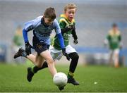 16 April 2019; Action from the game between St. Brendans Ballygar, Galway and Gortletteragh, Leitrim at the Littlewoods Ireland Go Games Provincial Days in Croke Park. This year over 6,000 boys and girls aged between six and twelve represented their clubs in a series of mini blitzes and – just like their heroes – got to play in Croke Park, Dublin.  Photo by Eóin Noonan/Sportsfile
