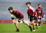 16 April 2019; Action from the game between Ballinrobe and Drumcliffe/Rosses Point at the Littlewoods Ireland Go Games Provincial Days in Croke Park. This year over 6,000 boys and girls aged between six and twelve represented their clubs in a series of mini blitzes and – just like their heroes – got to play in Croke Park, Dublin.  Photo by Eóin Noonan/Sportsfile