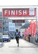 18 April 2019; Hiko Tanosa of Dundrum South Dublin AC, Co. Dublin on his way to winning the Kia Race Series Streets of Kilkenny 5k in Kilkenny City.  Photo by Harry Murphy/Sportsfile