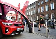 18 April 2019; A general view of the finish line during the Kia Race Series Streets of Kilkenny 5k in Kilkenny City.  Photo by Harry Murphy/Sportsfile