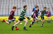 19 April 2019; Action from the game between Douglas, Co Cork, and Ardfinnan, Co Tipperary, at the Littlewoods Ireland Go Games Provincial Days in Croke Park. This year over 6,000 boys and girls aged between six and twelve represented their clubs in a series of mini blitzes and – just like their heroes – got to play in Croke Park, Dublin.  Photo by Piaras Ó Mídheach/Sportsfile