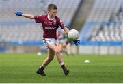 19 April 2019; Paul Cummins, son of former Tipperary footballer and hurler Brendan Cummins, playing for Ardfinnan, Co Tipperary, against Durlas Óg, Co Tipperary, at the Littlewoods Ireland Go Games Provincial Days in Croke Park. This year over 6,000 boys and girls aged between six and twelve represented their clubs in a series of mini blitzes and – just like their heroes – got to play in Croke Park, Dublin.  Photo by Piaras Ó Mídheach/Sportsfile