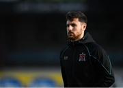19 April 2019; Jordan Flores of Dundalk arrives prior to the SSE Airtricity League Premier Division match between Dundalk and Finn Harps at Oriel Park in Dundalk, Co. Louth. Photo by Ben McShane/Sportsfile