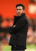 19 April 2019; Shamrock Rovers manager Stephen Bradley prior to the SSE Airtricity League Premier Division match between Derry City and Shamrock Rovers at the Ryan McBride Brandywell Stadium in Derry. Photo by Stephen McCarthy/Sportsfile