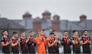 19 April 2019; Bohemians players prior to kick-off during the SSE Airtricity League Premier Division match between Bohemians and UCD at Dalymount Park in Dublin. Photo by Seb Daly/Sportsfile