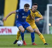 19 April 2019; Aaron Drinan of Cork City in action against Conor McCarthy of Waterford during the SSE Airtricity League Premier Division match between Waterford and Cork City at the RSC in Waterford. Photo by Matt Browne/Sportsfile