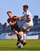 19 April 2019; Keith Buckley of Bohemians in action against Paul Doyle of UCD during the SSE Airtricity League Premier Division match between Bohemians and UCD at Dalymount Park in Dublin. Photo by Seb Daly/Sportsfile