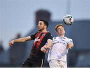 19 April 2019; Kevin Devaney of Bohemians in action against Paul Doyle of UCD  during the SSE Airtricity League Premier Division match between Bohemians and UCD at Dalymount Park in Dublin. Photo by Seb Daly/Sportsfile