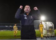 19 April 2019; Waterford manager Alan Reynolds celebrates after the SSE Airtricity League Premier Division match between Waterford and Cork City at the RSC in Waterford. Photo by Matt Browne/Sportsfile
