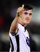 19 April 2019; Jamie McGrath of Dundalk gestures to supporters following the SSE Airtricity League Premier Division match between Dundalk and Finn Harps at Oriel Park in Dundalk, Co. Louth. Photo by Ben McShane/Sportsfile