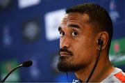 20 April 2019; Jerome Kaino during a Toulouse Rugby press conference at the Aviva Stadium in Dublin. Photo by Ramsey Cardy/Sportsfile