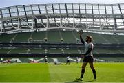20 April 2019; Yoann Huget during the Toulouse Rugby captain's run at the Aviva Stadium in Dublin. Photo by Ramsey Cardy/Sportsfile
