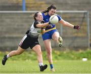 20 April 2019; Rebecca Finan of Roscommon in action against Michelle McNamara of Sligo during the Lidl NFL Division 3 semi-final match between Sligo and Roscommon at Glennon Brothers Pearse Park in Longford. Photo by Matt Browne/Sportsfile