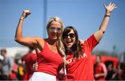 20 April 2019; Munster supporters Sarah, left, and Niamh Kiely from Monaleen, Co Limerick prior to the Heineken Champions Cup Semi-Final match between Saracens and Munster at the Ricoh Arena in Coventry, England. Photo by David Fitzgerald/Sportsfile