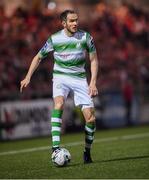 19 April 2019; Joey O'Brien of Shamrock Rovers during the SSE Airtricity League Premier Division match between Derry City and Shamrock Rovers at the Ryan McBride Brandywell Stadium in Derry. Photo by Stephen McCarthy/Sportsfile