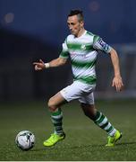 19 April 2019; Aaron McEneff of Shamrock Rovers during the SSE Airtricity League Premier Division match between Derry City and Shamrock Rovers at the Ryan McBride Brandywell Stadium in Derry. Photo by Stephen McCarthy/Sportsfile