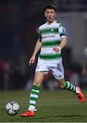 19 April 2019; Ronan Finn of Shamrock Rovers during the SSE Airtricity League Premier Division match between Derry City and Shamrock Rovers at the Ryan McBride Brandywell Stadium in Derry. Photo by Stephen McCarthy/Sportsfile