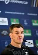20 April 2019; Captain Jonathan Sexton during a Leinster Rugby press conference at the Aviva Stadium in Dublin. Photo by Ramsey Cardy/Sportsfile
