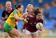20 April 2019; Roisin Leonard of Galway in action against Nicole McLoughlin of Donegal during the Lidl NFL Division 1 semi-final match between Galway and Donegal at Glennon Brothers Pearse Park in Longford. Photo by Matt Browne/Sportsfile