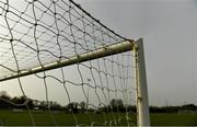 20 April 2019; A detailed view of a goal net ahead of the Só Hotels Women's National League match between Peamount United and Shelbourne at Greenogue in Rathcoole, Dublin. Photo by Sam Barnes/Sportsfile
