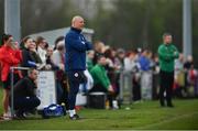 20 April 2019; Shelbourne manager Dave Bell during the Só Hotels Women's National League match between Peamount United and Shelbourne at Greenogue in Rathcoole, Dublin. Photo by Sam Barnes/Sportsfile