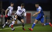 19 April 2019; Seán Gannon of Dundalk in action against Nathan Boyle of Finn Harps during the SSE Airtricity League Premier Division match between Dundalk and Finn Harps at Oriel Park in Dundalk, Co. Louth. Photo by Ben McShane/Sportsfile