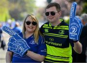 21 April 2019; Leinster supporters Kate Cullinge and Stephen Brady prior to the Heineken Champions Cup Semi-Final match between Leinster and Toulouse at the Aviva Stadium in Dublin. Photo by Ramsey Cardy/Sportsfile