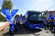 21 April 2019; The Leinster team bus arrives prior to the Heineken Champions Cup Semi-Final match between Leinster and Toulouse at the Aviva Stadium in Dublin. Photo by Ramsey Cardy/Sportsfile